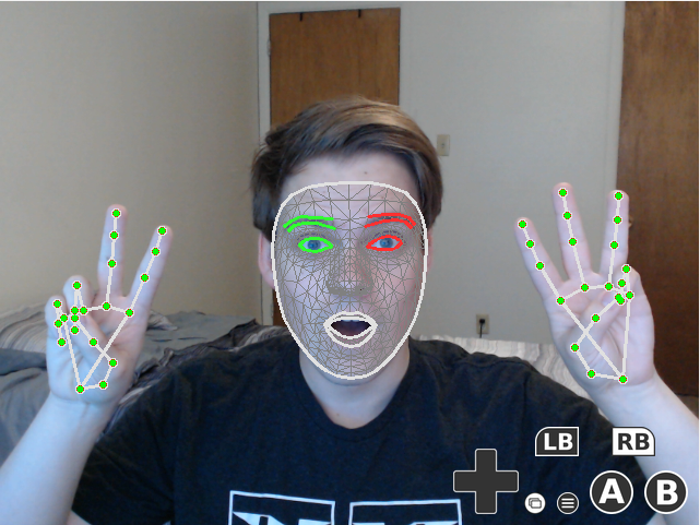 Screenshot of the Face Controller application