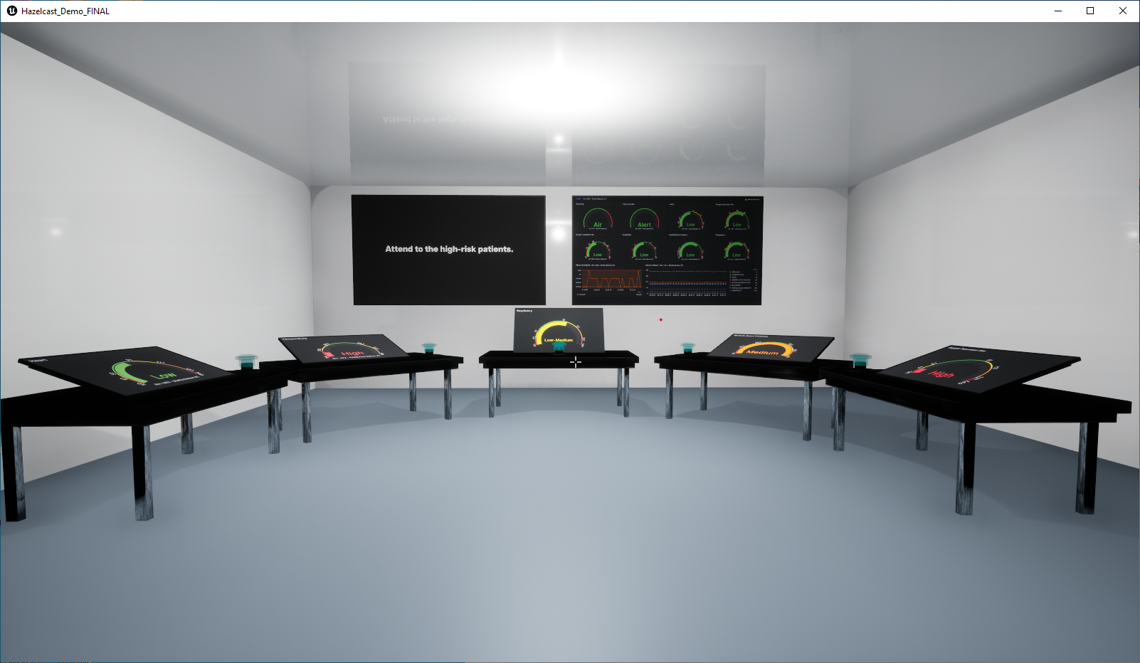 A screenshot from the second room of the game after playing